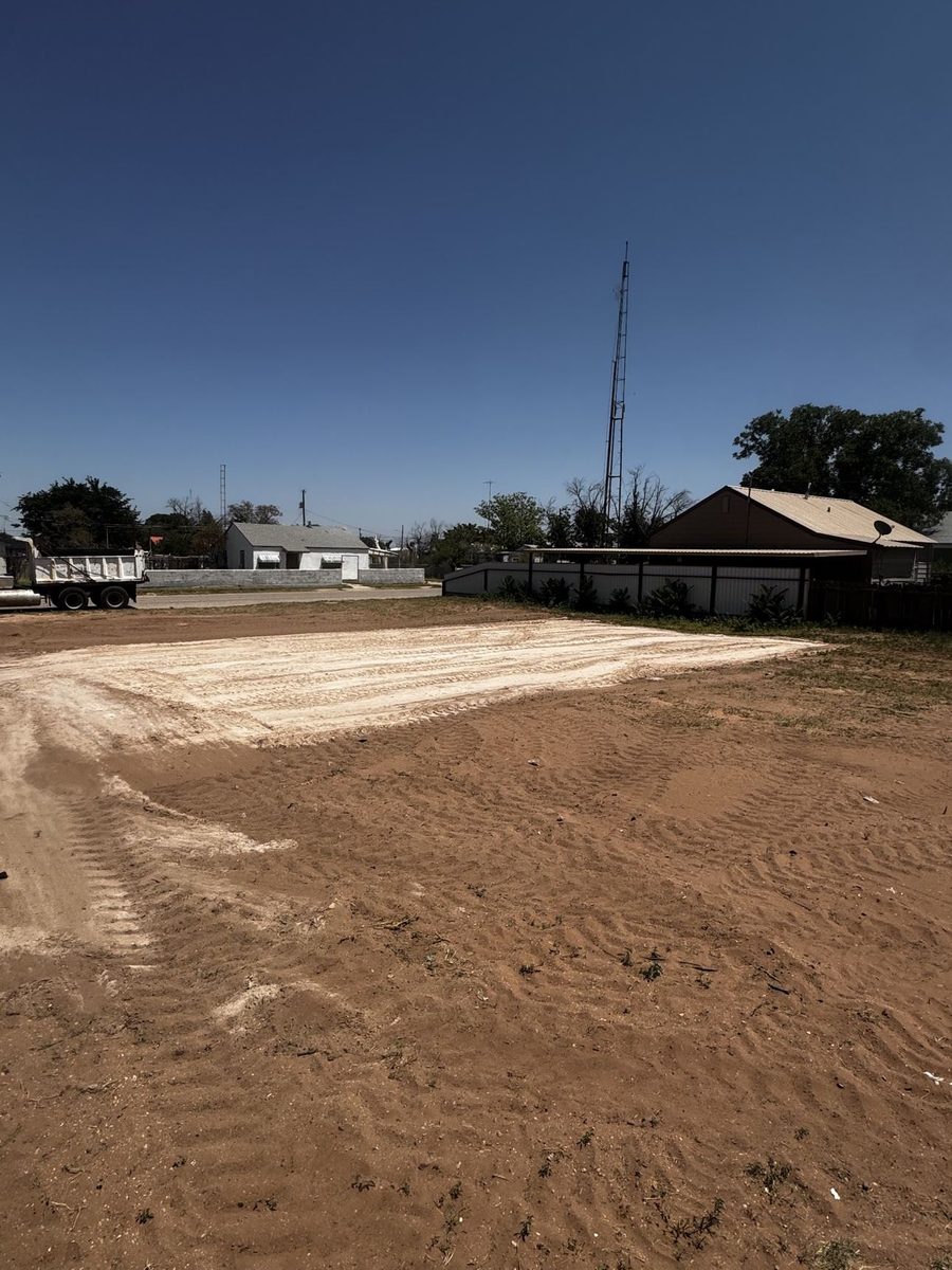 Graded work site prepared by Can You Dig It
