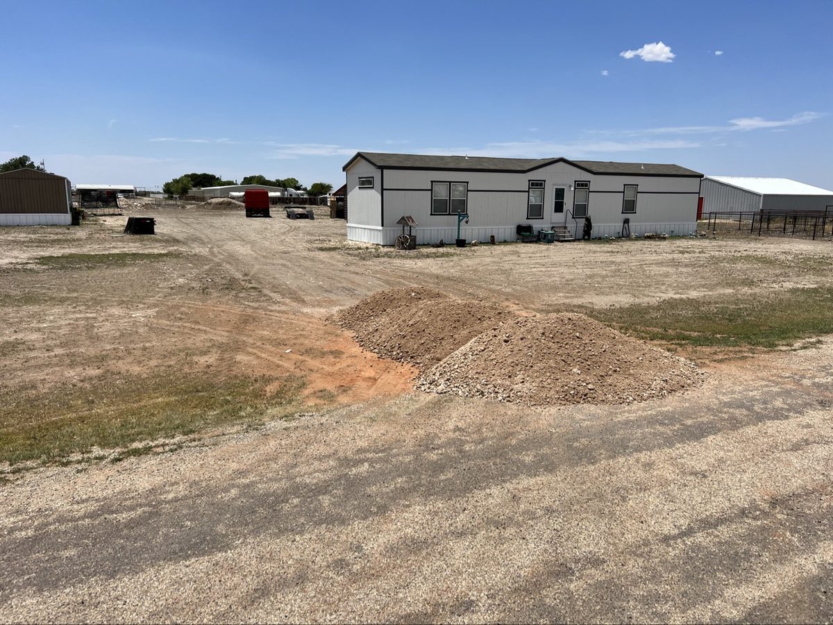 Dirt work in progress on a site